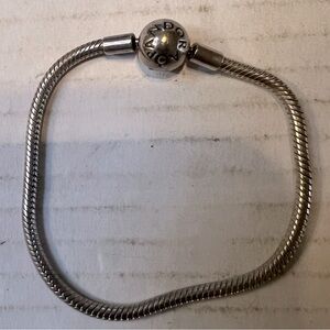 Pandora Ball Clasp Snake Chain Bracelet 590728-18